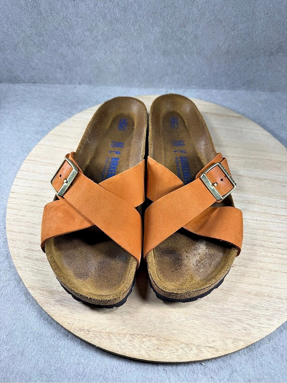 Birkenstock Siena Soft Footbed Pecan Nubuck Sandals EU 42 Narrow